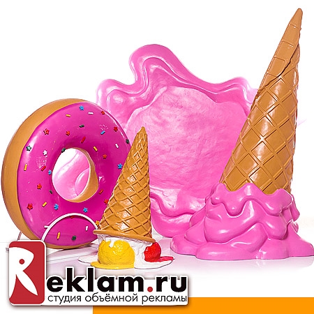 рекламные фигуры с пончиком рекламные фигуры с пончиком