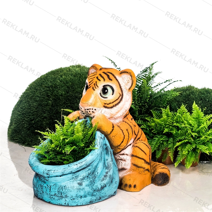 садовое кашпо тигренок