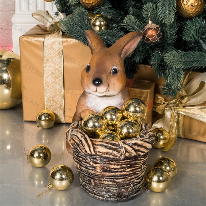 Кашпо для новогодних декораций