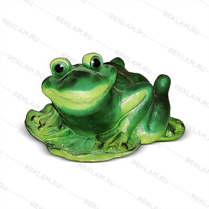 Декоративная фигура Лягушка на листе кувшинки - фото 50986