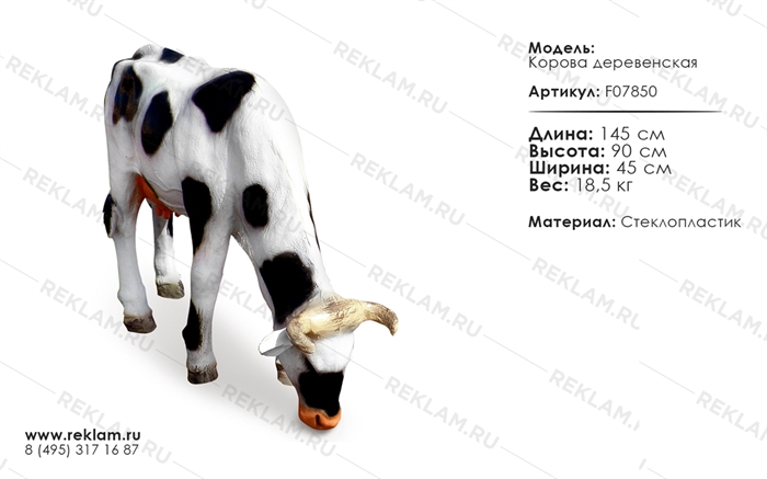 Корова с опущенной головой F07088
