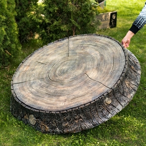 {{photo.Alt || photo.Description || 'Крышка люка большая "Спил дуба", стеклопластик, ширина 121 см., для загородной базы отдыха'}}