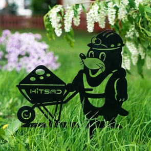 {{photo.Alt || photo.Description || 'Металлическая садовая декоративная фигура 801-140 Крот'}}