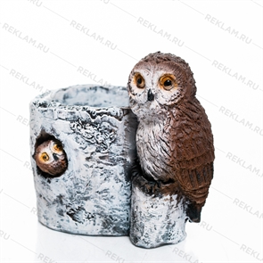 {{photo.Alt || photo.Description || 'Кашпо декоративное интерьерное С Совами U09455 полистоун h=19 см'}}