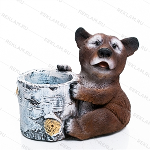 {{photo.Alt || photo.Description || 'Кашпо декоративное интерьерное Медведь U09405 полистоун h=22 см'}}