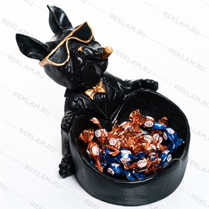 {{photo.Alt || photo.Description || 'Конфетница Бульдог U09392 полистоун h=18 см'}}