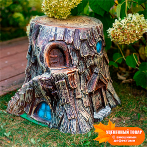 {{photo.Alt || photo.Description || 'Фигура декоративная Пень Дом Гномов U07906 полистоун h=42 см'}}