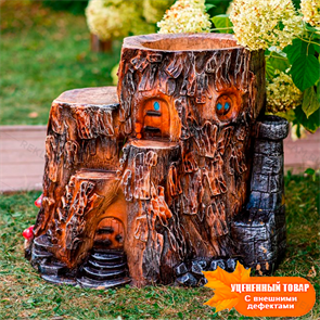{{photo.Alt || photo.Description || 'Кашпо пень Дом Гномов под лавку U07910 стеклопластик h=59 см'}}