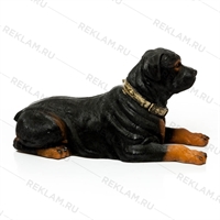 ростовая фигура лежащий ротвейлер