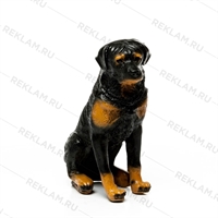 рекламная фигура год собаки ротвейлер