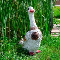 парковая скульптура утка