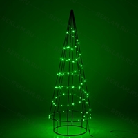 светящаяся фигура елка зелёная