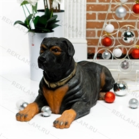 рекламная фигура из полистоуна ротвейлер