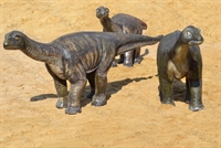 комплект объемных фигур динозавров