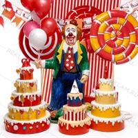 ростовая фигура клоуна