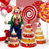 объемная большая фигура клоуна