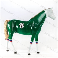 объемная фигура конь в футбольном стиле