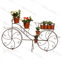 большая цветочная подставка велосипед
