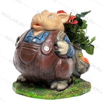 рекламная фигура свиньи