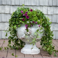 мраморный цветочный вазон