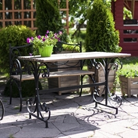 кованый уличный стол