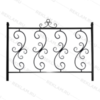 кованый забор для парка