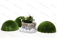 кашпо с птичкой