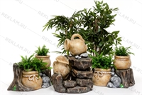 декоративное кашпо на 2 цветка