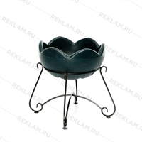 кованый цветочный вазон с термочашей