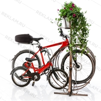 велопарковка с кашпо