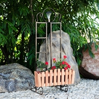 декоративное ограждение с кашпо