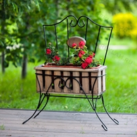 декоративное ограждение с кашпо