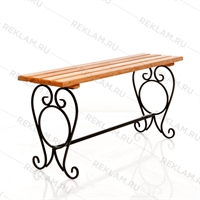 кованая уличная лавочка