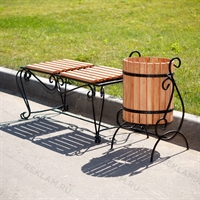 кованая скамейка