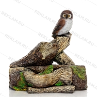 декоративный фонтан с совой