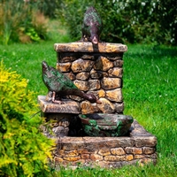 фонтан под камень с уткой