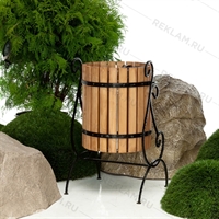 декоративная урна из дерева