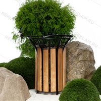 урна с кованой пепельницей