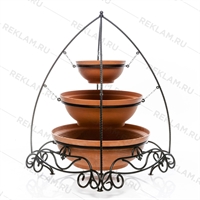 уличный трехъярусный вазон