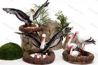 фигура садовая аист полистоун купить скидки акции