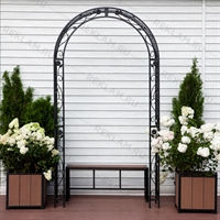 садовая кованая арка
