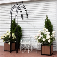 кованая цветочная арка