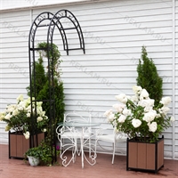 кованая пристенная арка