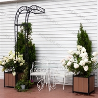 декоративная пристенная полуарка