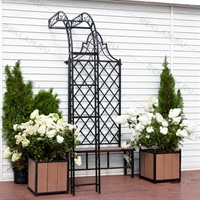 декоративная цветочная полуарка