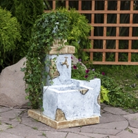 садовый умывальник с кашпо садовый умывальник с кашпо