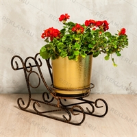 кованая цветочная подставка