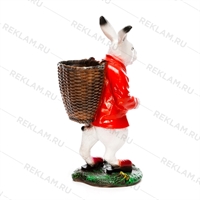 объемная фигура заяц кашпо