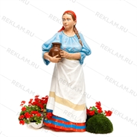 рекламная фигура доярка