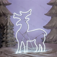 новогодний олень светящийся